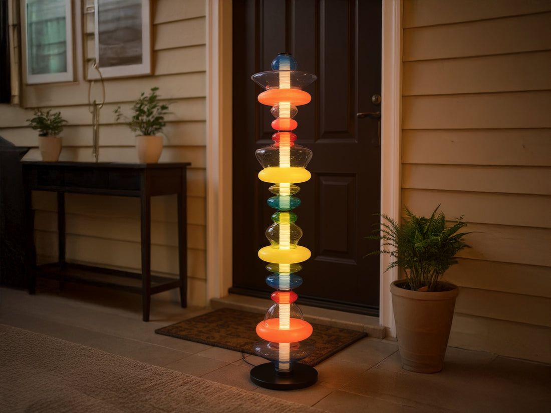 Handmade Colorful Glass Floor Lamp