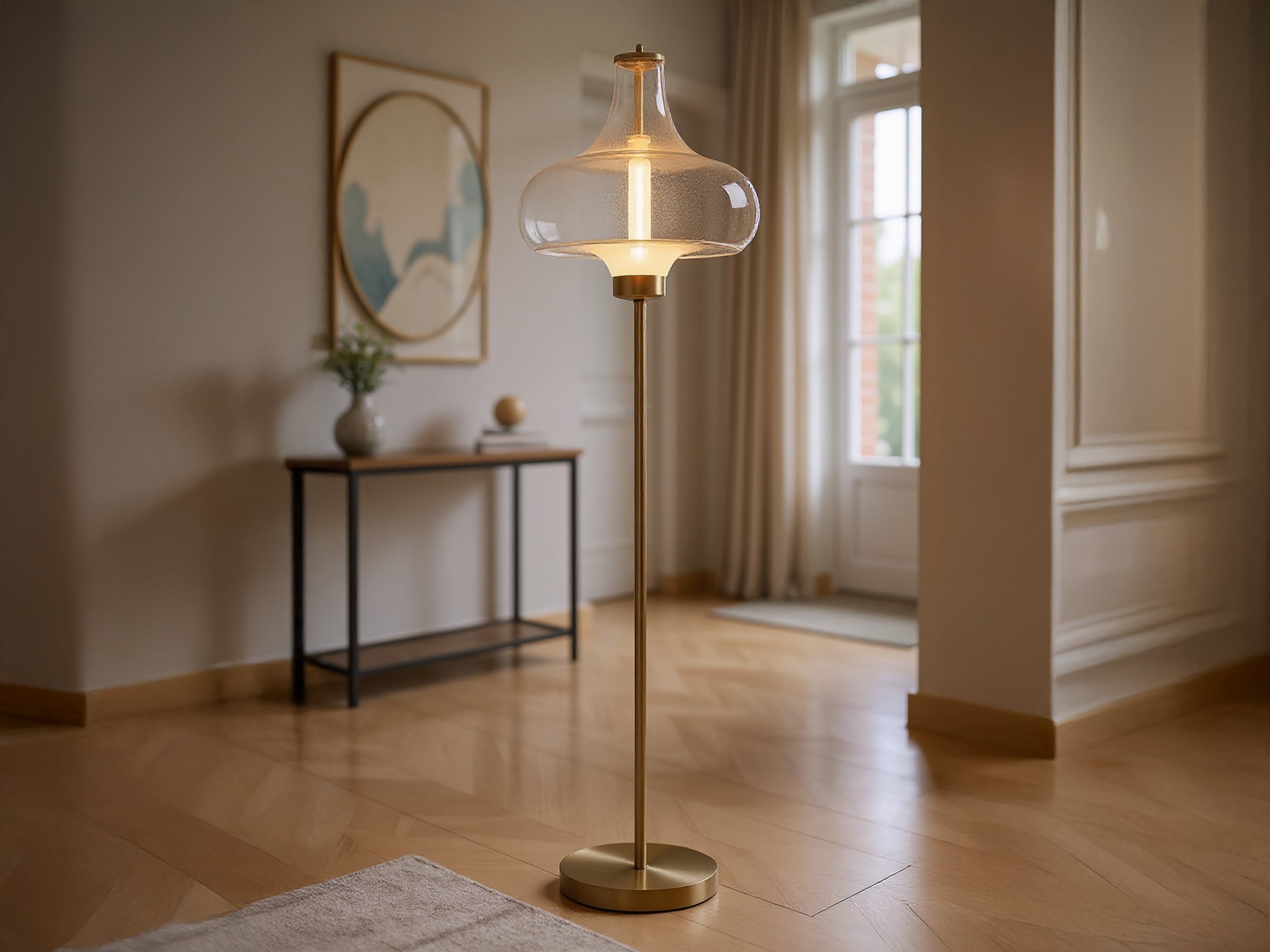 Customized Handmade Glass Floor Lamp