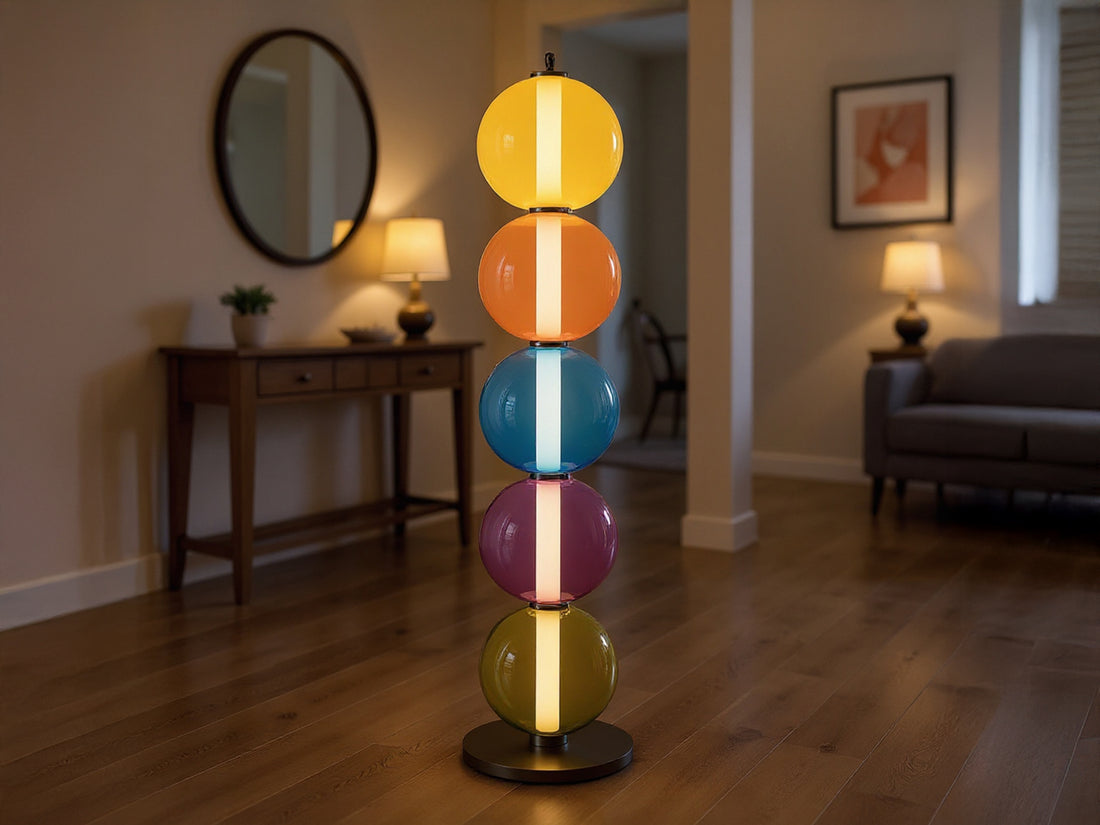 Customized Colorful Glass Floor Lamp