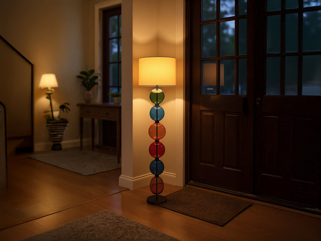 Customized Glass Floor Lamp Unique Standing Lamp