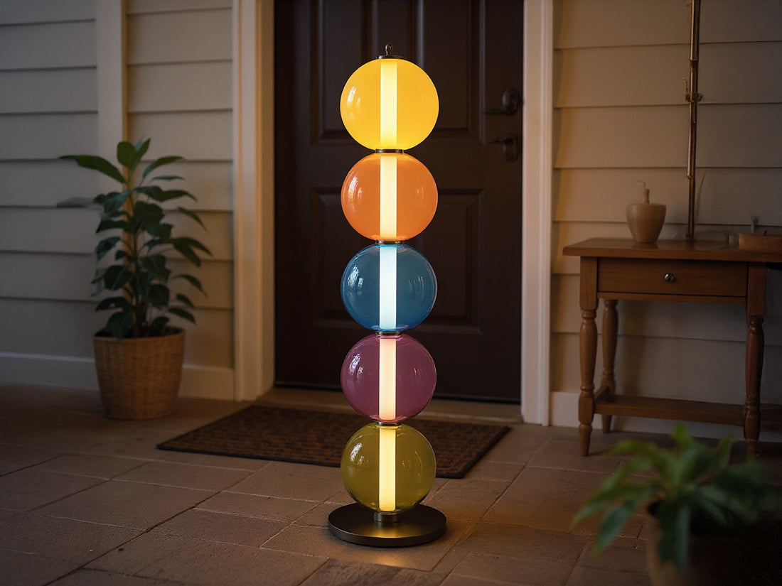 Customized Colorful Glass Floor Lamp