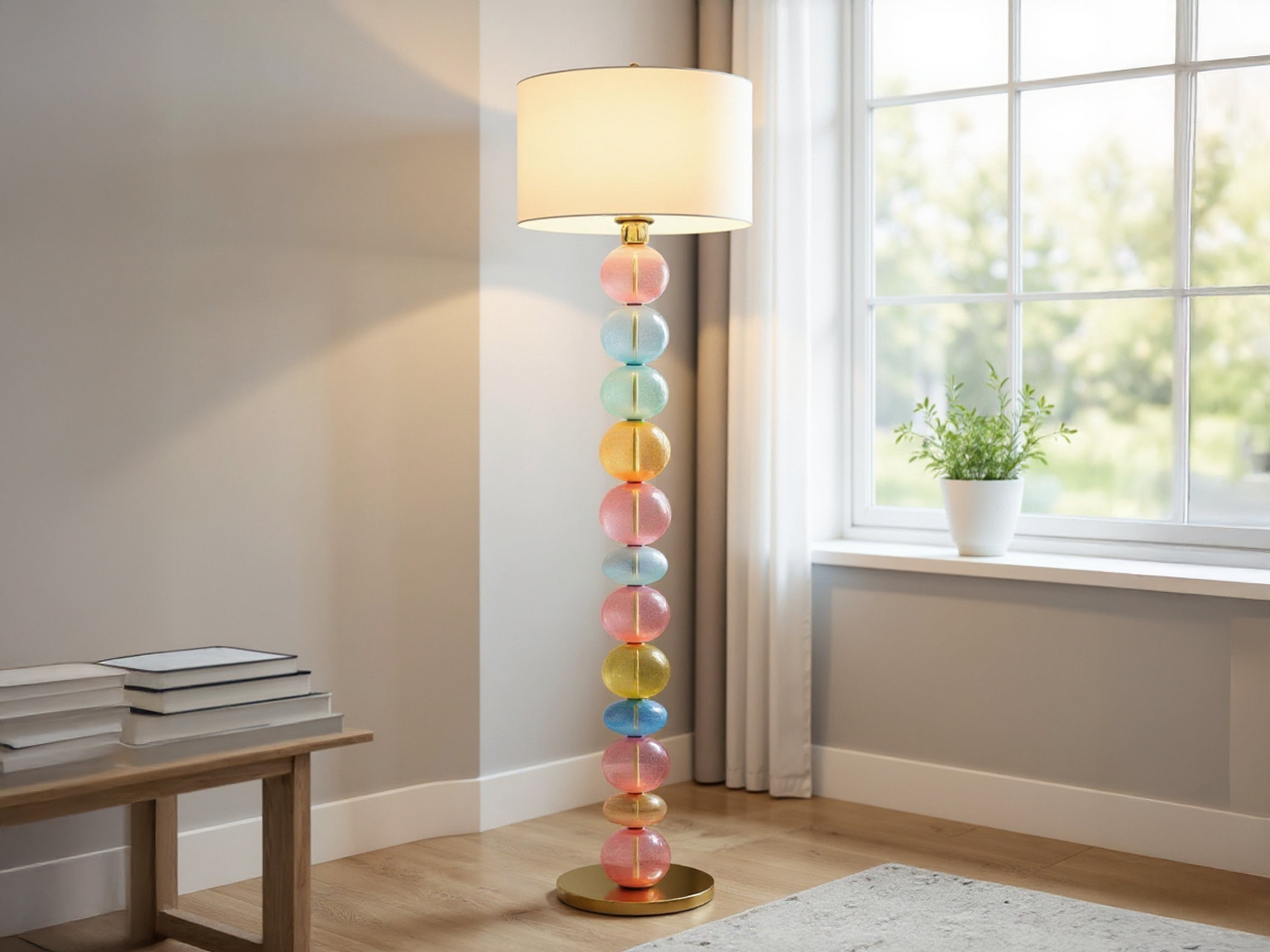 Modern Glass Floor Lamp