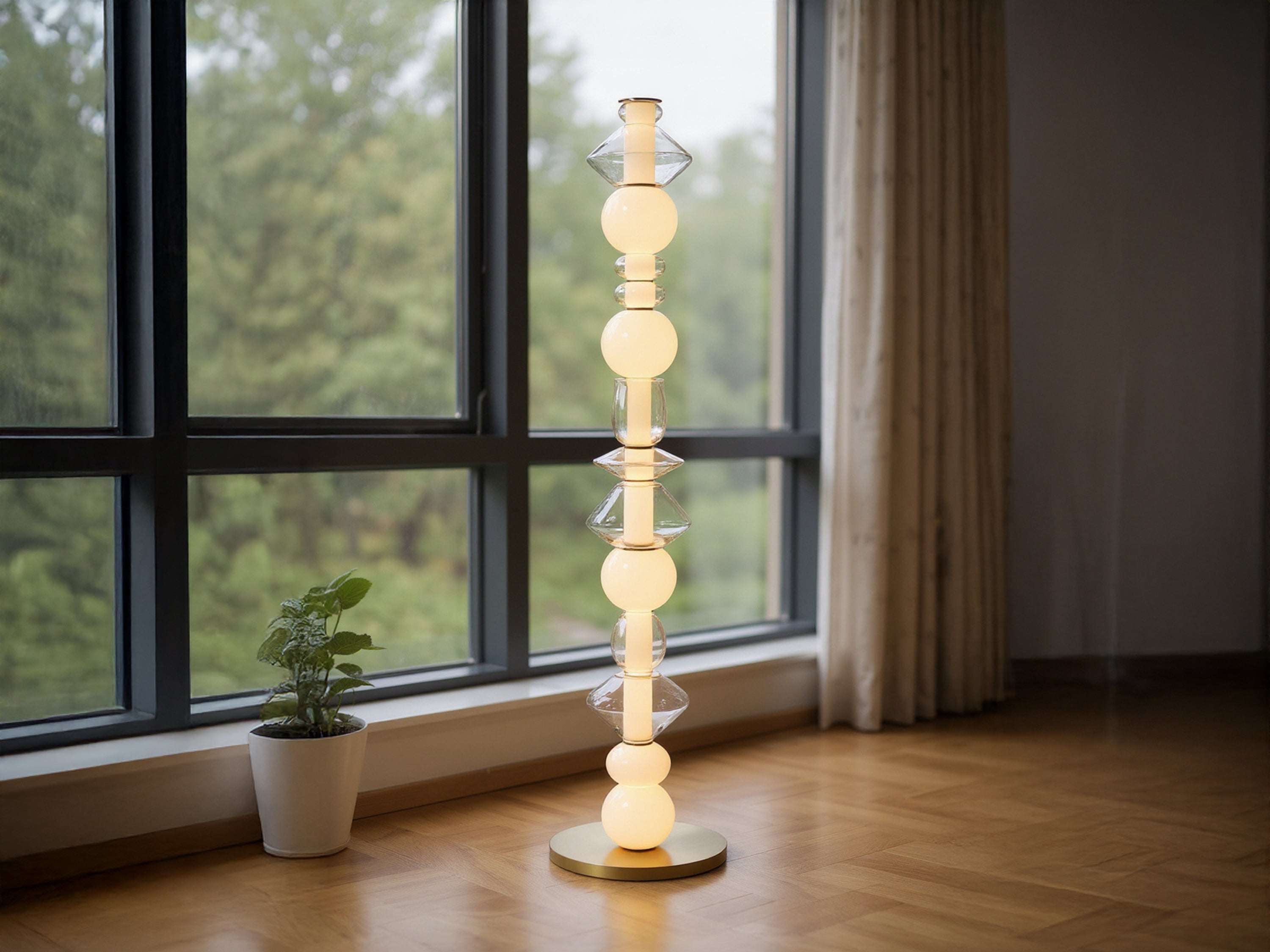 Customized Handmade Glass Floor Lamp