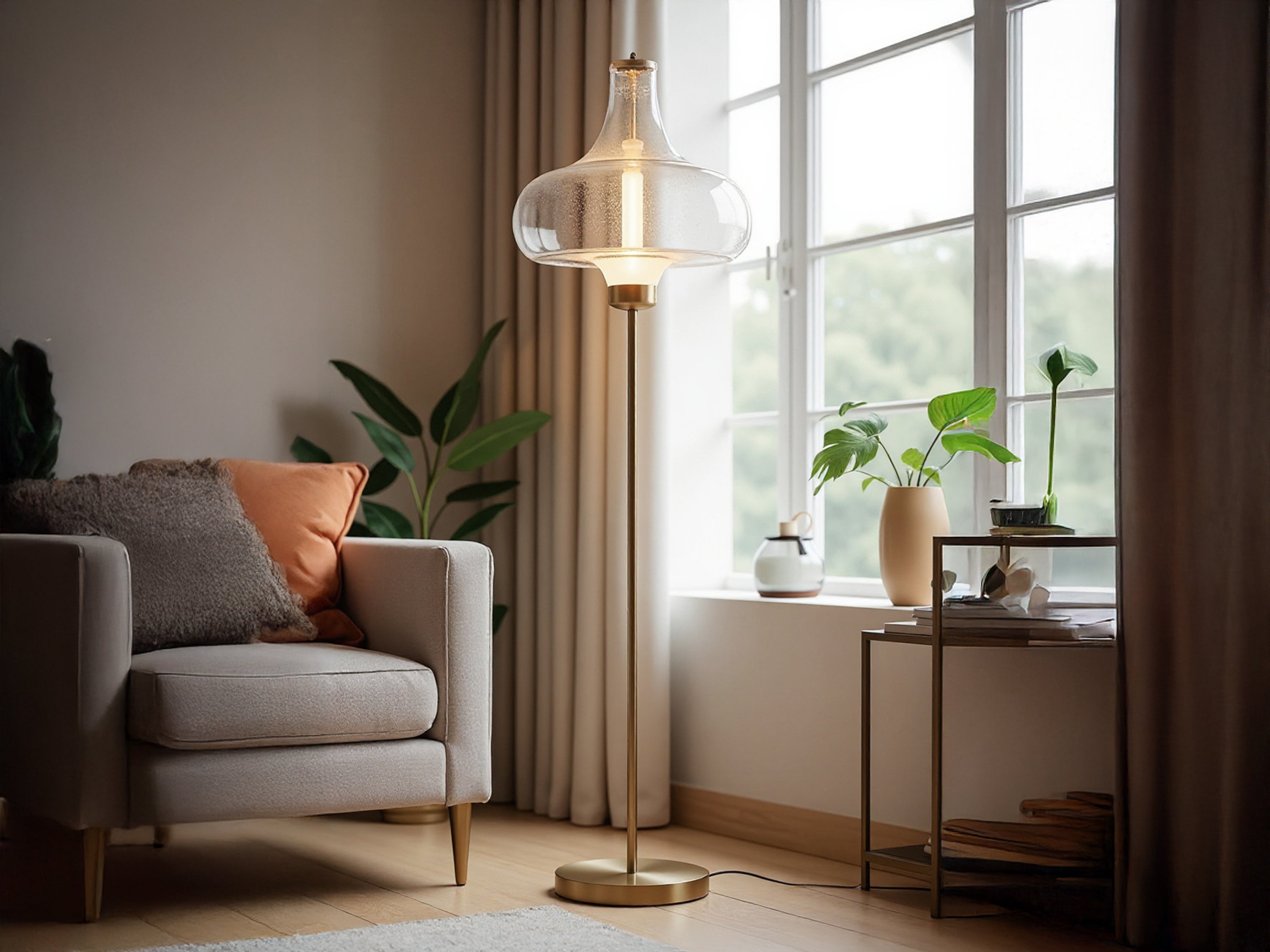 Customized Handmade Glass Floor Lamp