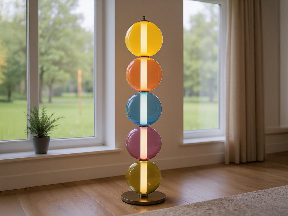 Customized Colorful Glass Floor Lamp