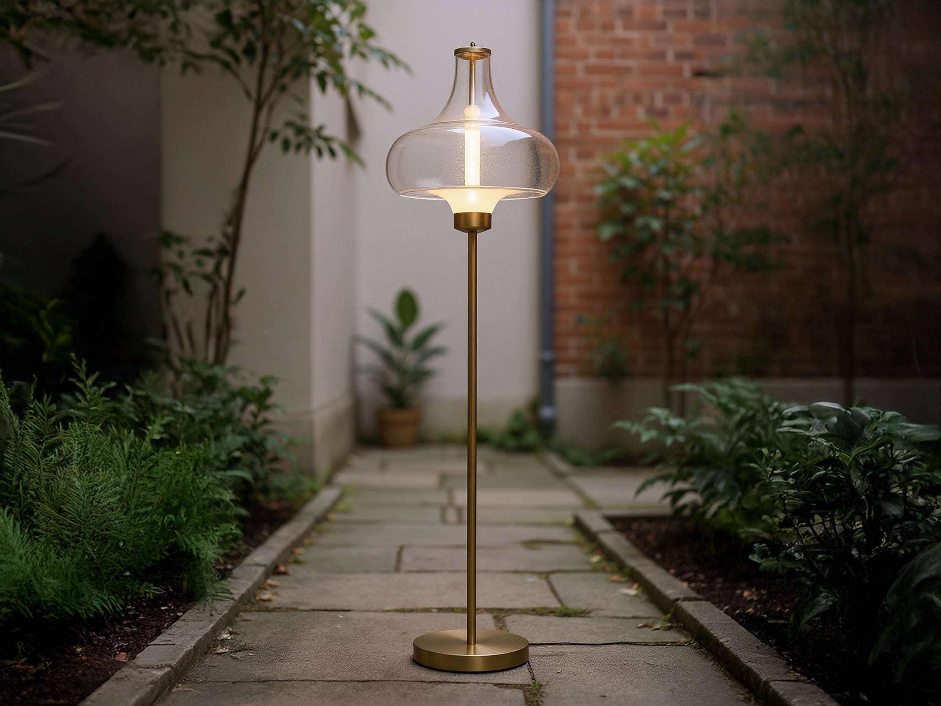 Customized Handmade Glass Floor Lamp