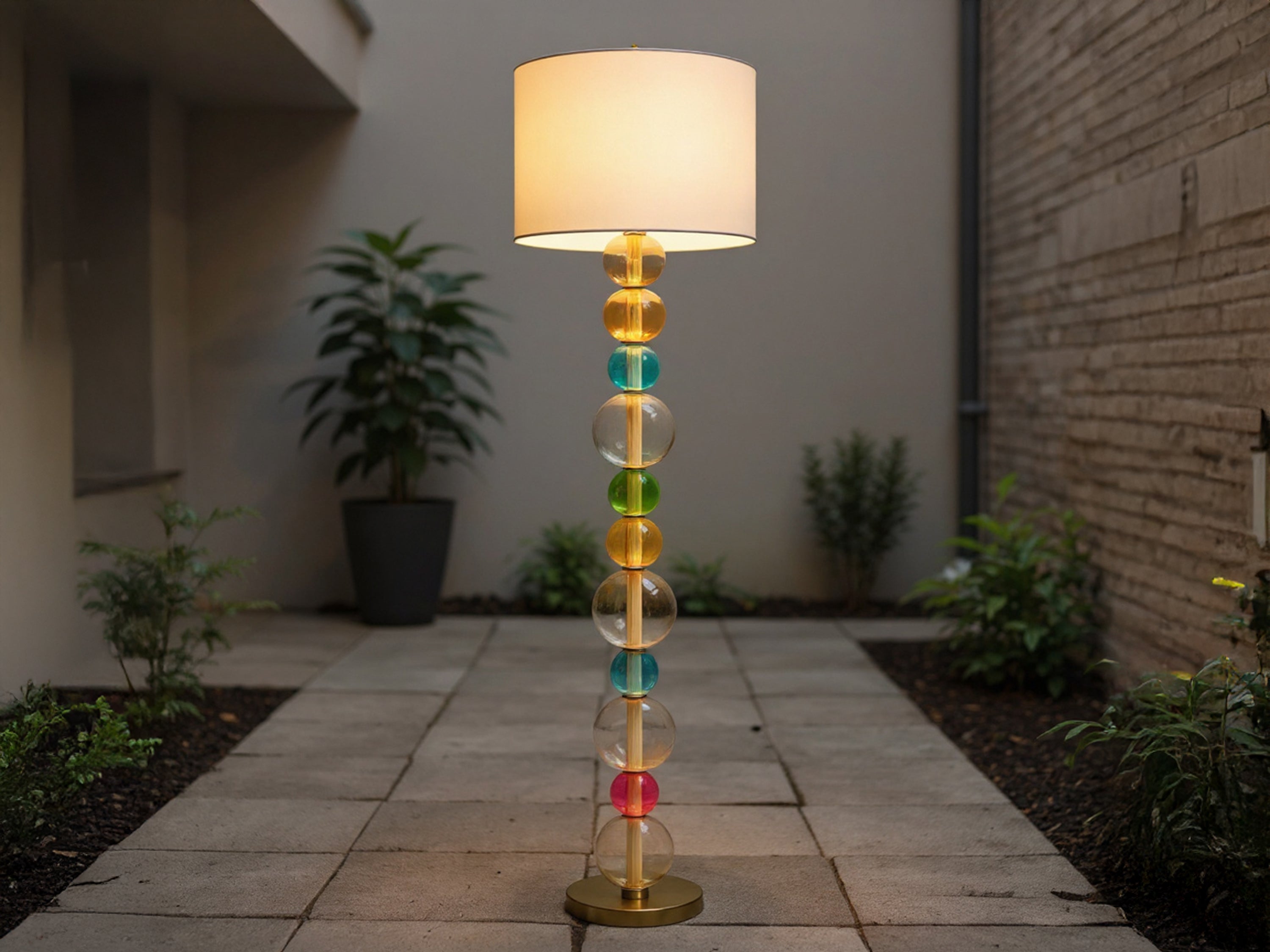 Customized Handcrafted Glass Modern Floor Lamp