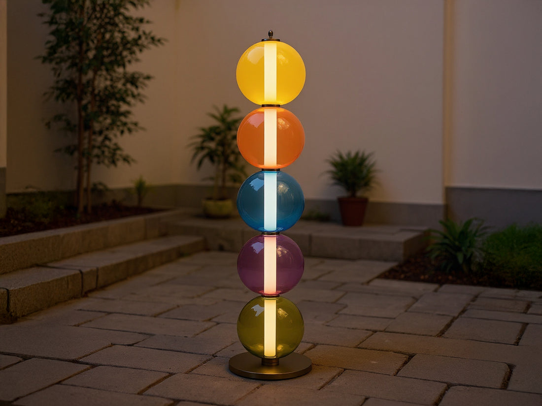 Customized Colorful Glass Floor Lamp