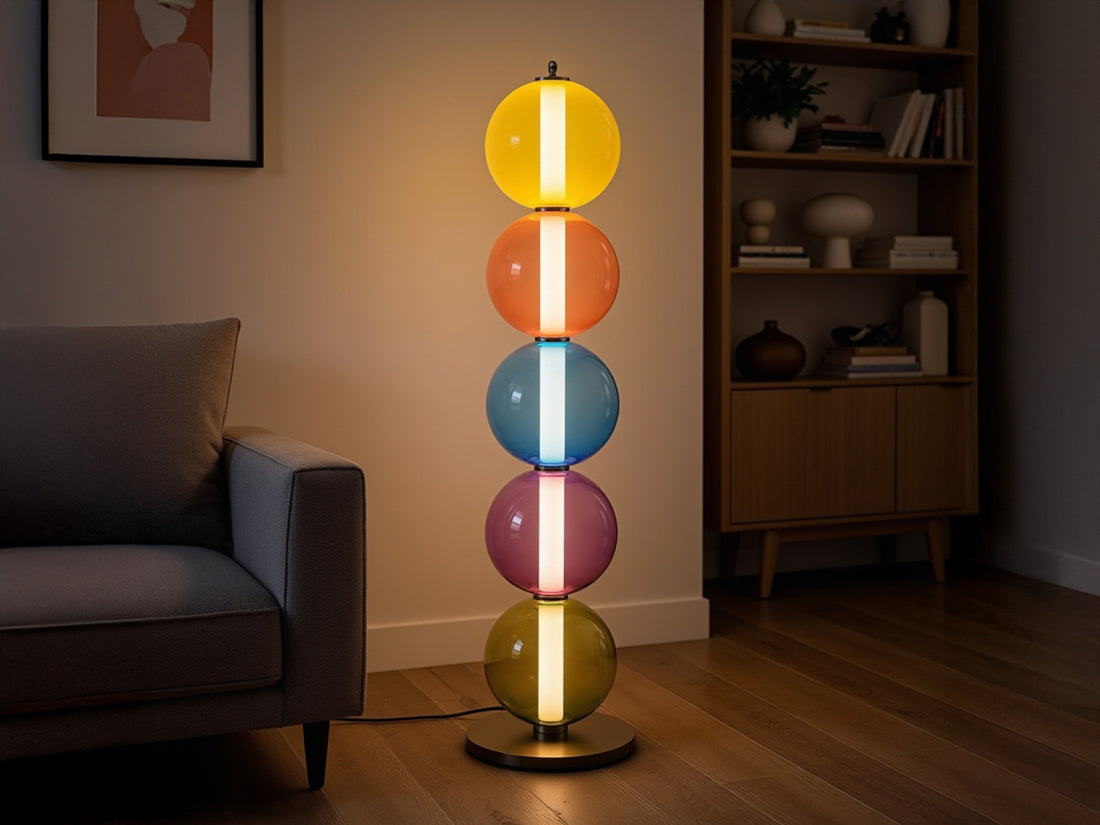 Customized Colorful Glass Floor Lamp