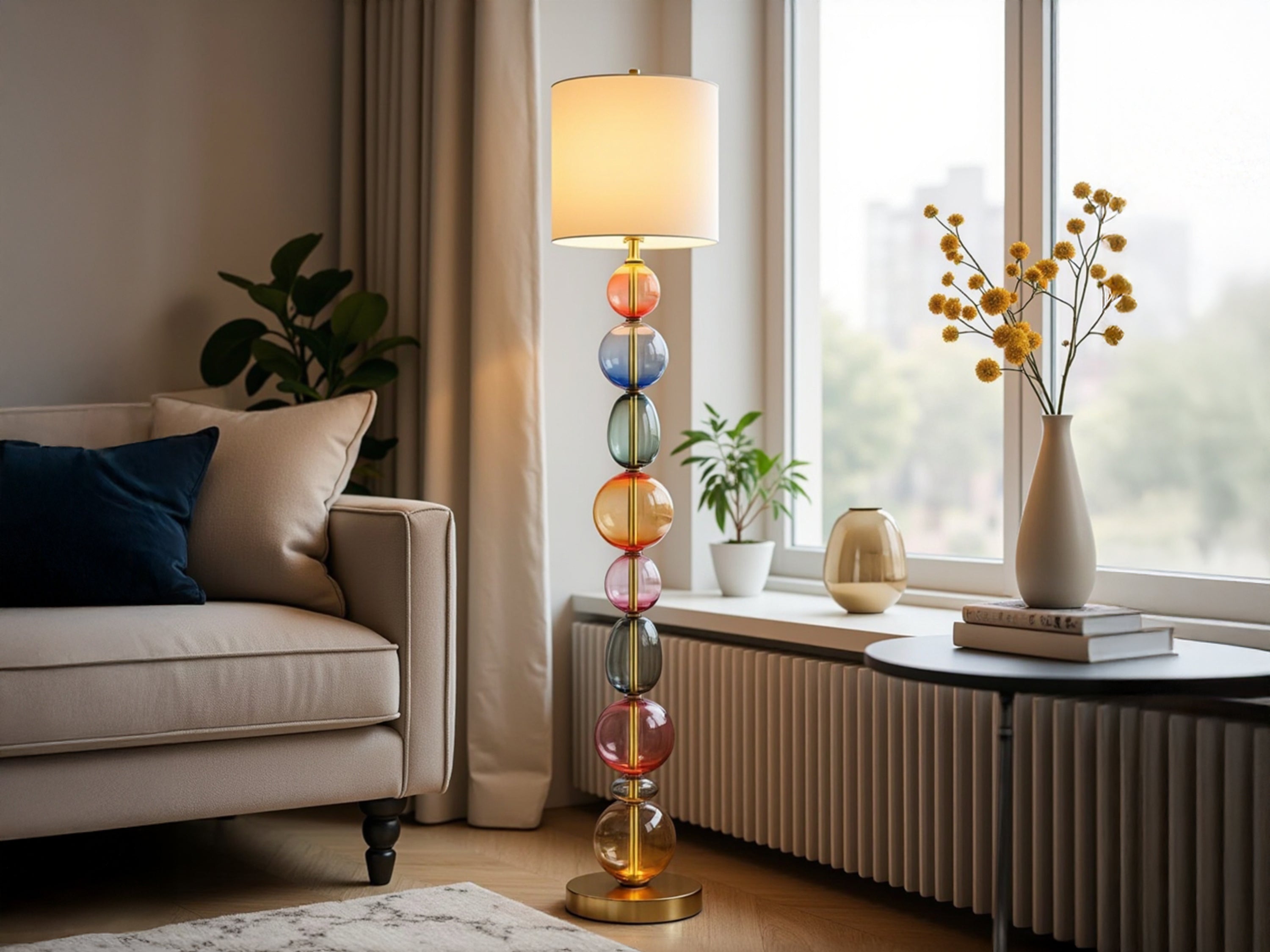 Customized Handcrafted Glass Modern Floor Lamp