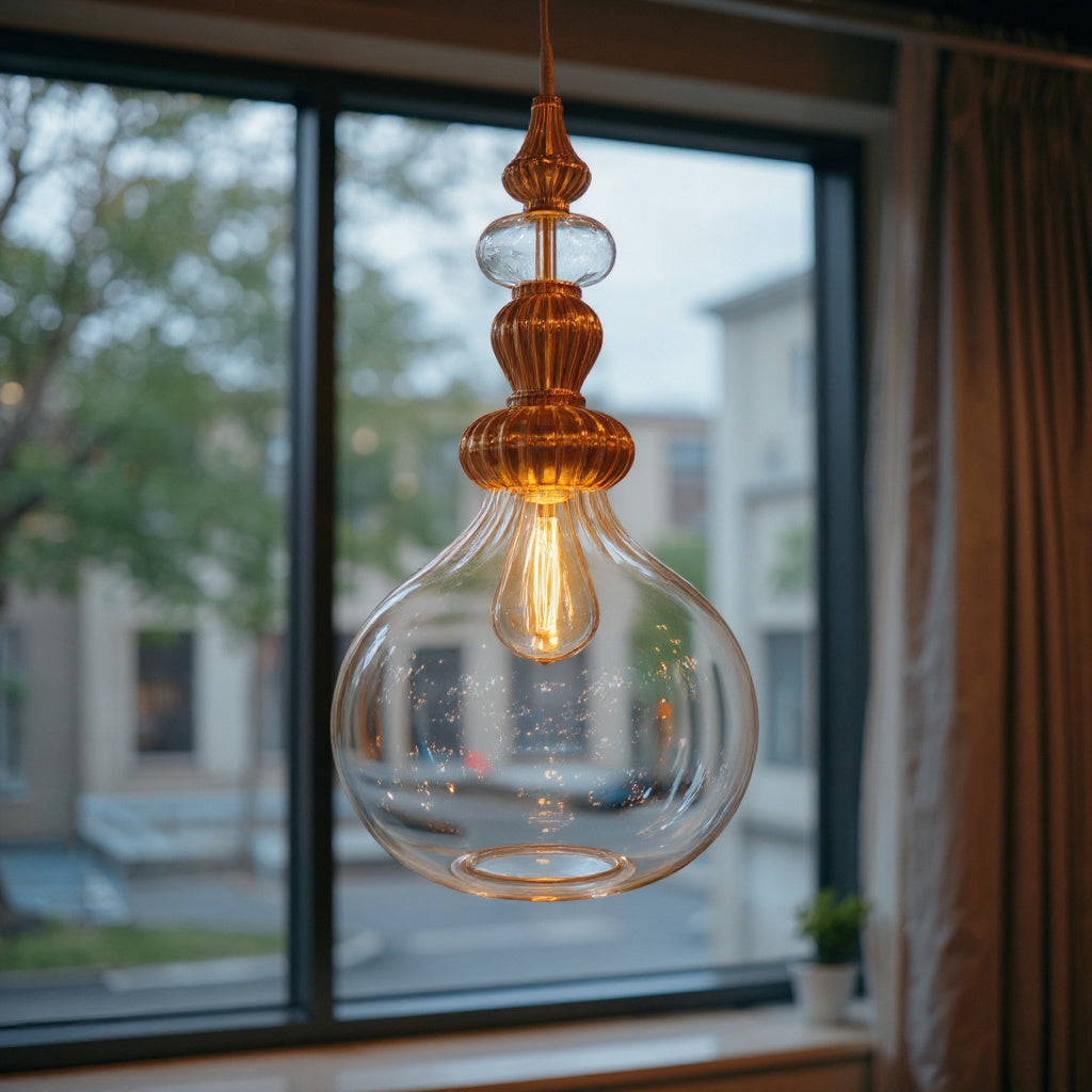 Luxury Blown Glass Pendant Light