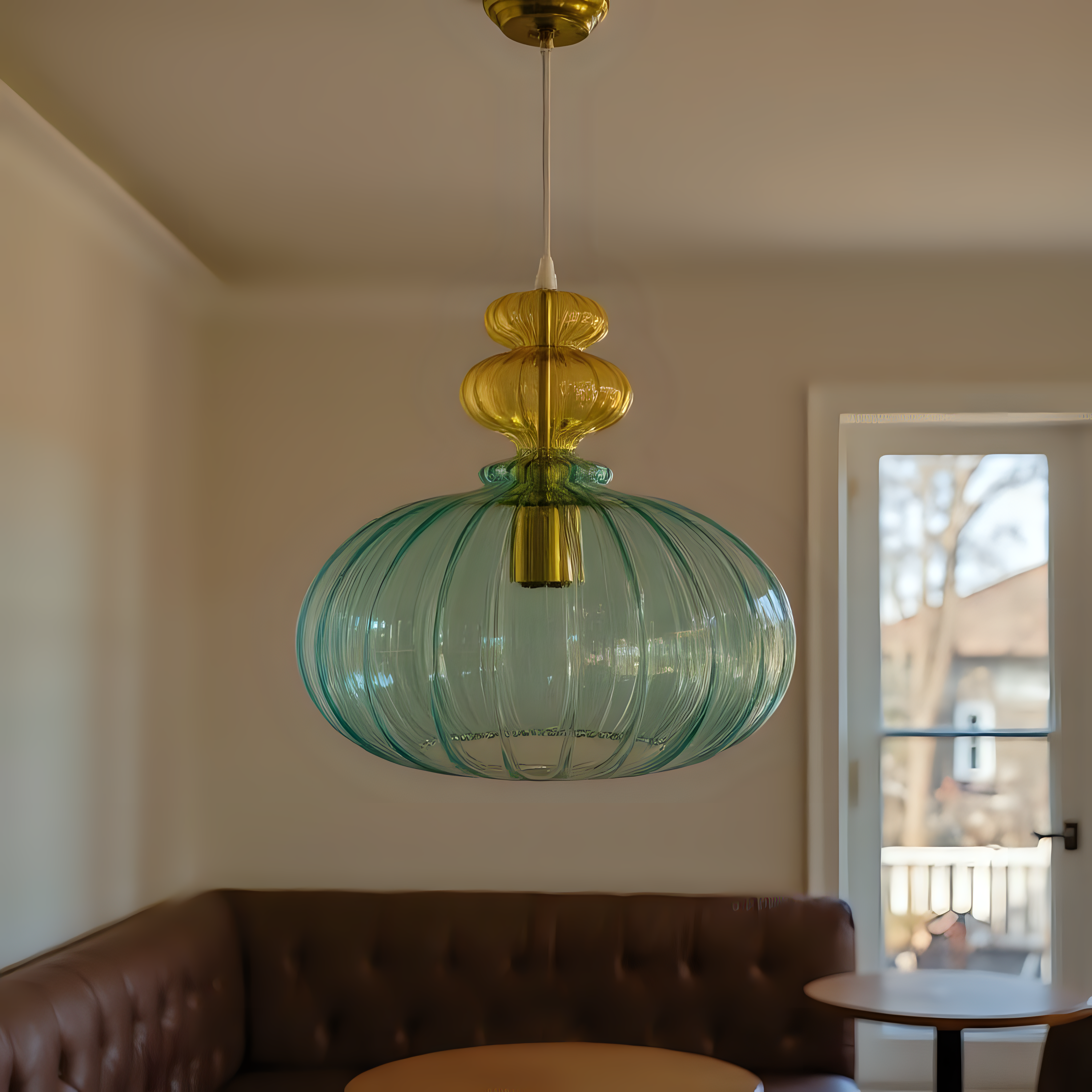 Blown Glass Pendant Light