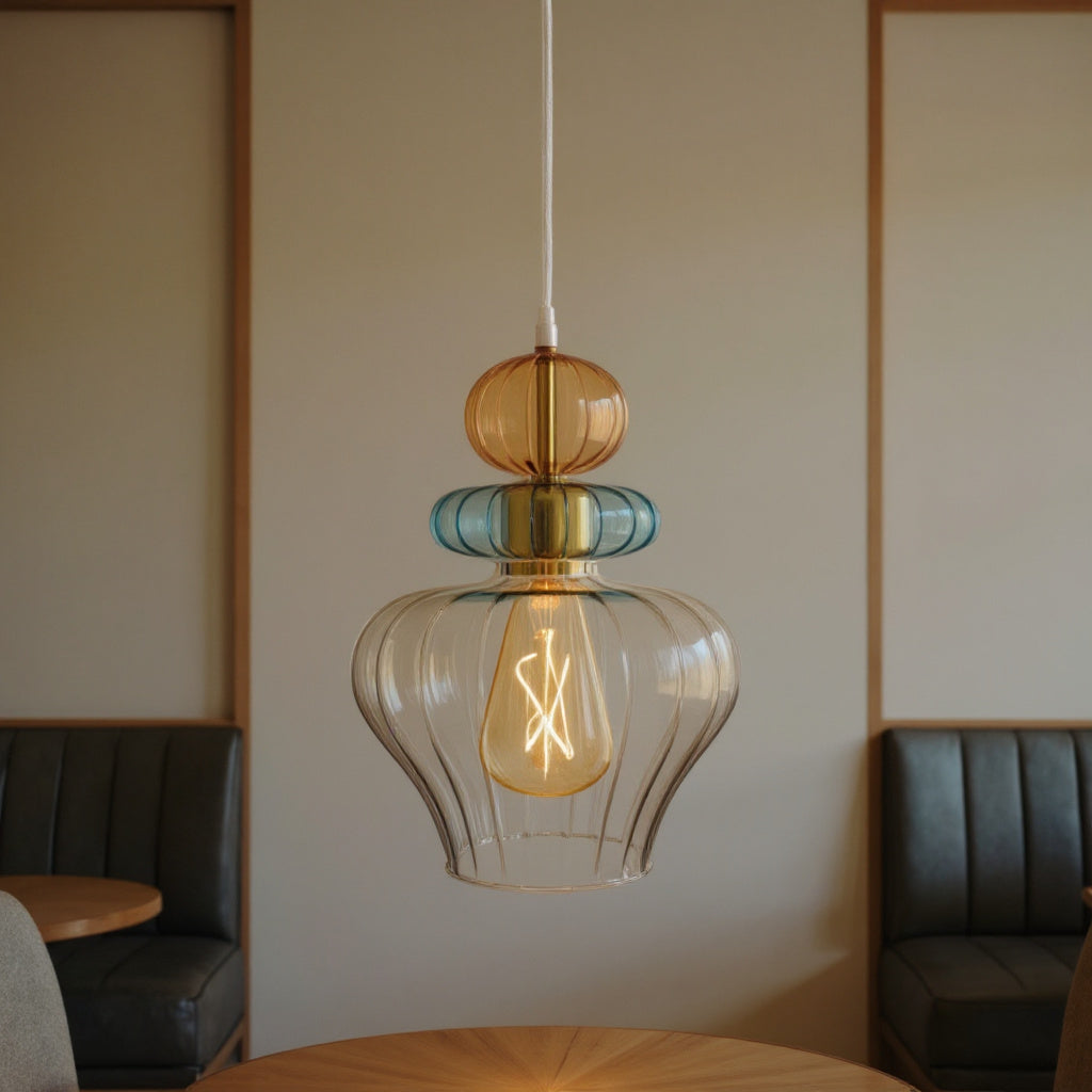 Blown Glass Pendant Light