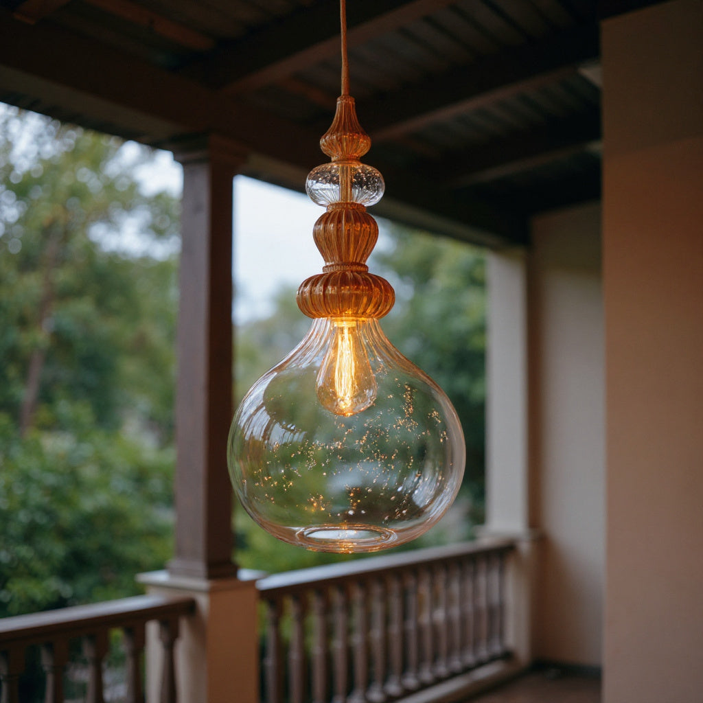 Luxury Blown Glass Pendant Light