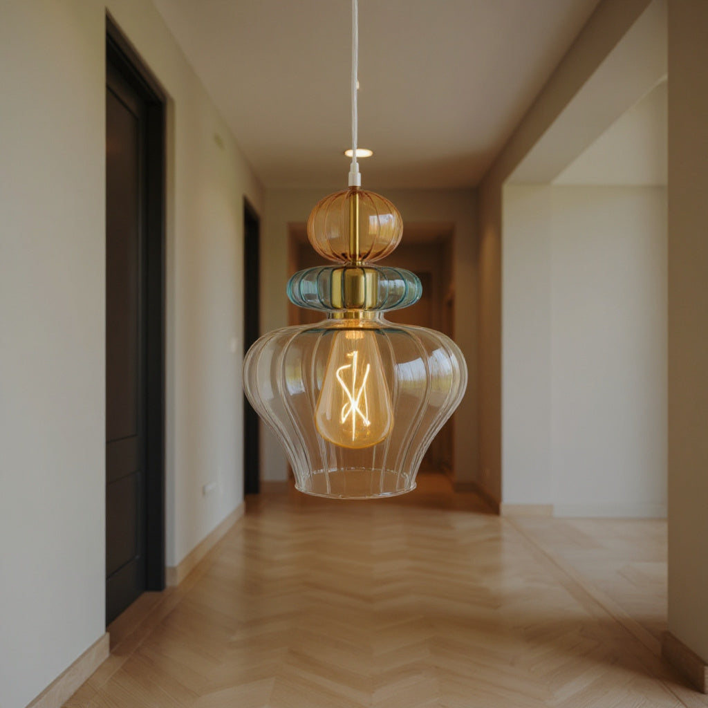 Blown Glass Pendant Light