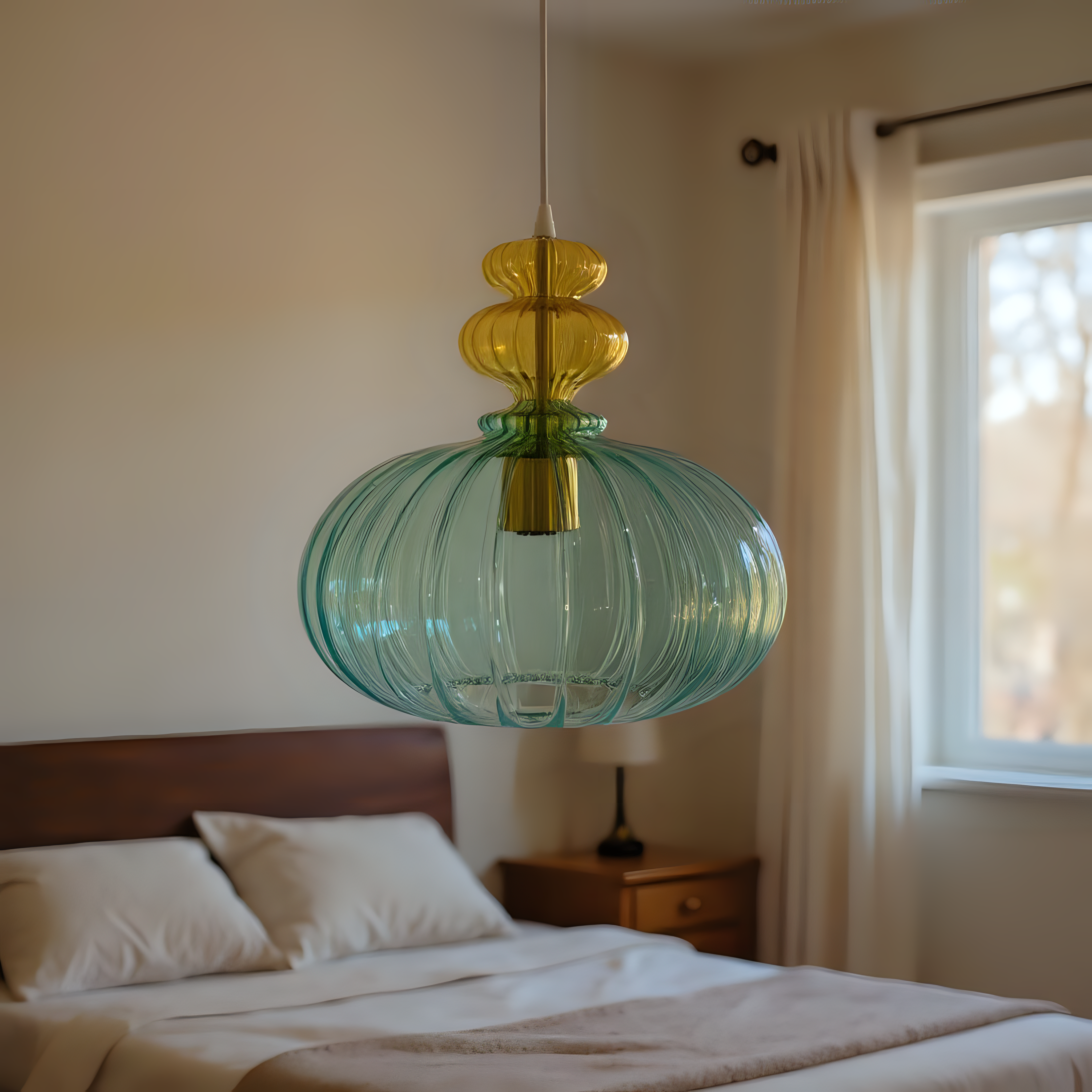 Blown Glass Pendant Light