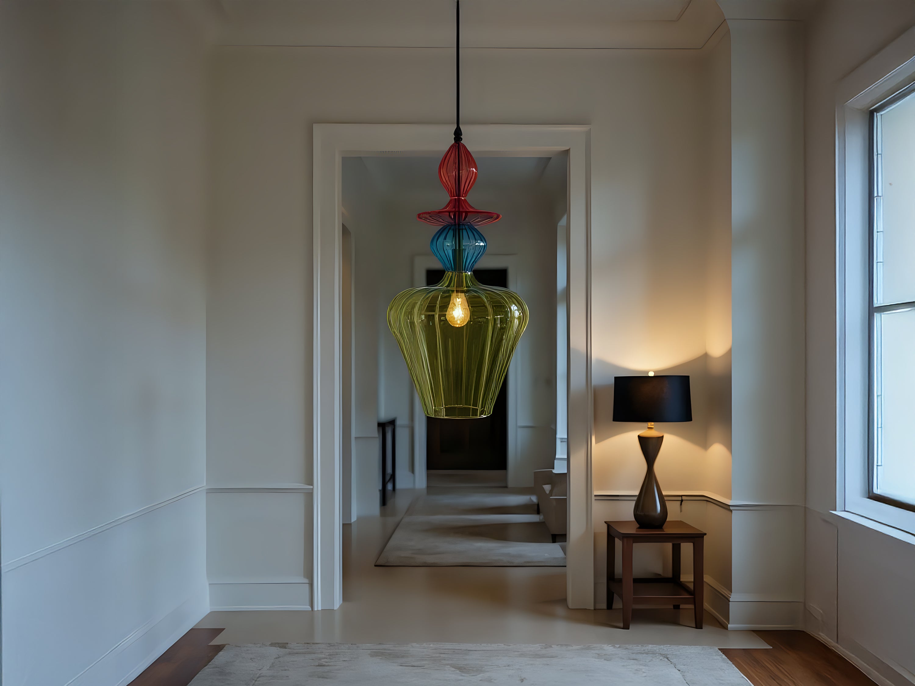 Luxury Blown Glass Pendant Light