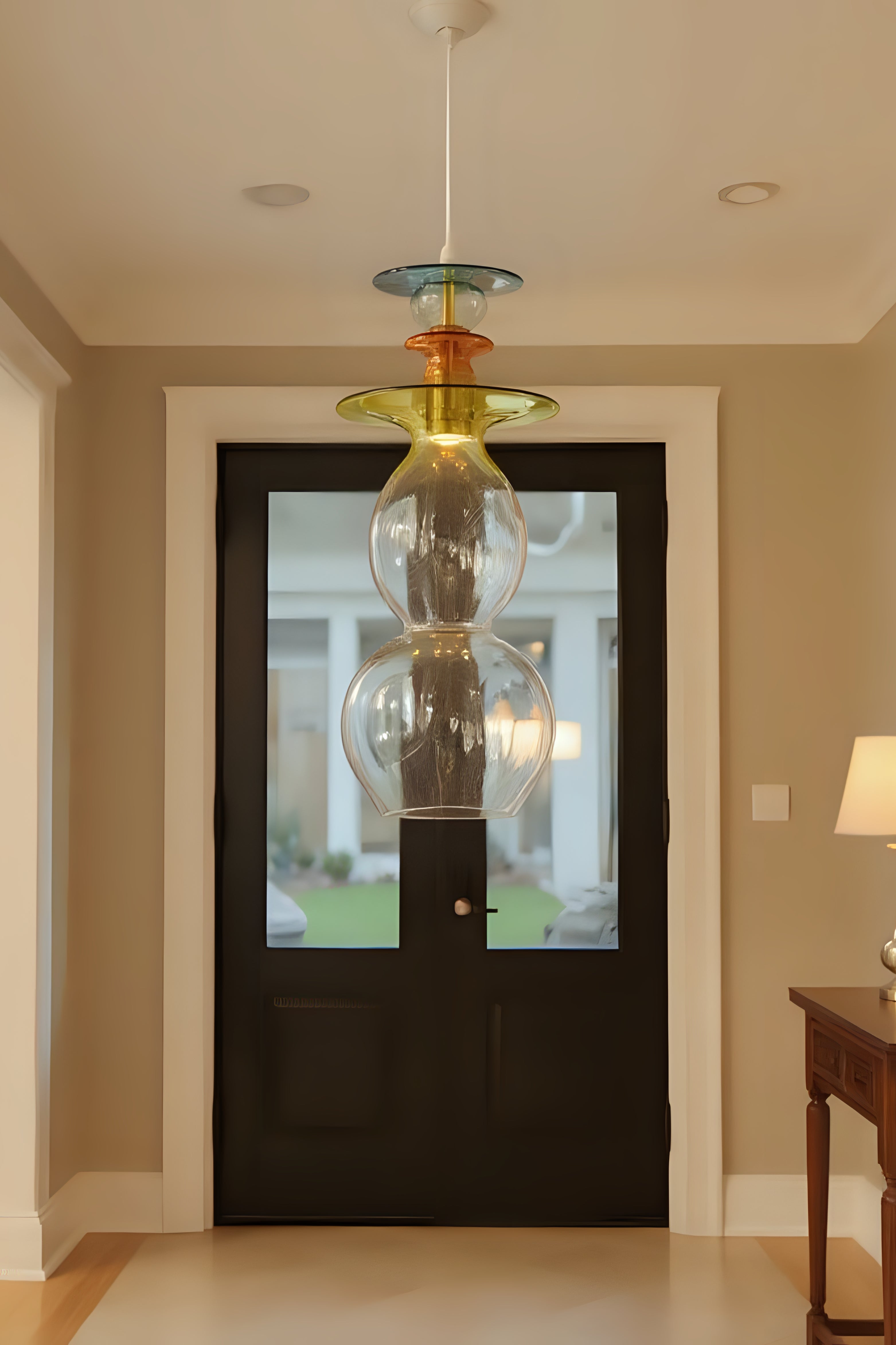 Hand Blown Glass Pendant Light