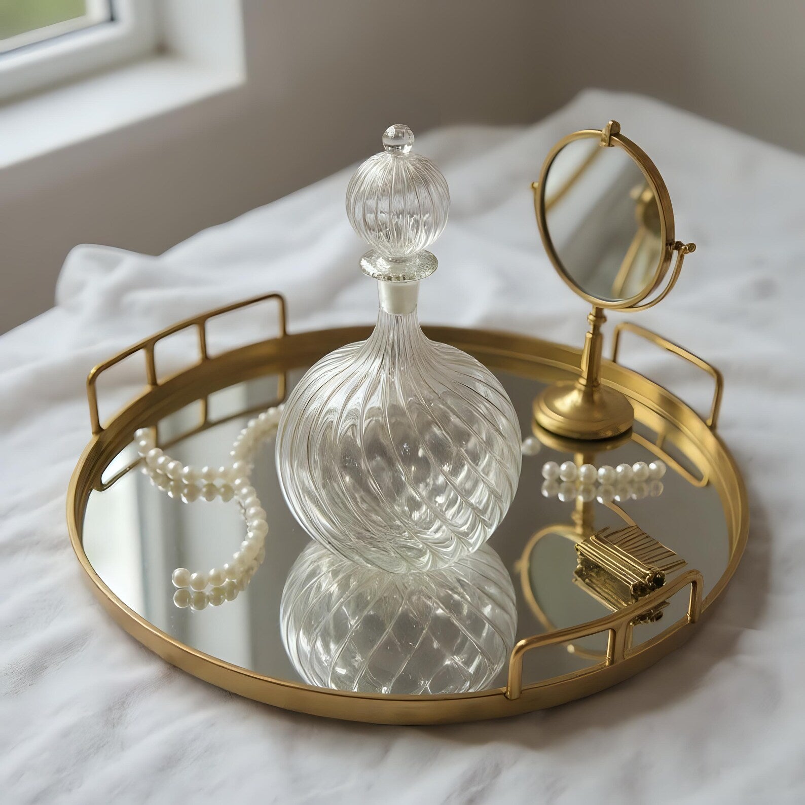 Blown Glass Perfume Bottle