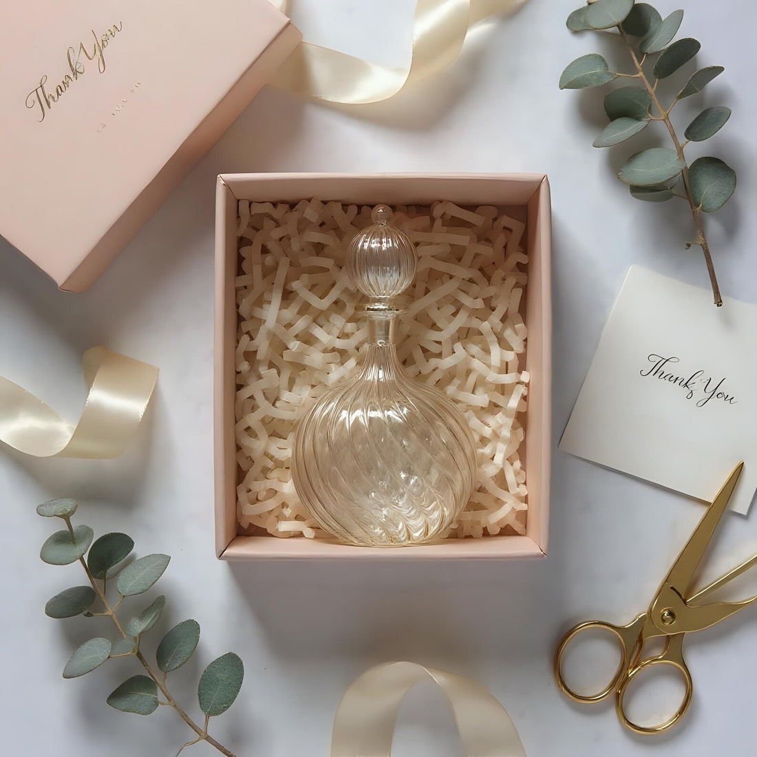 Blown Glass Perfume Bottle