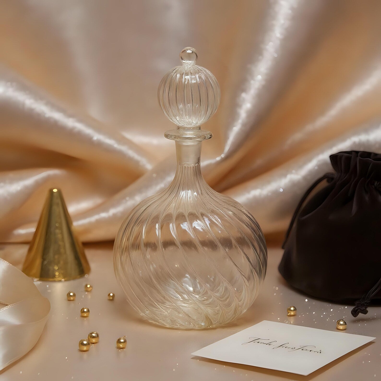 Blown Glass Perfume Bottle