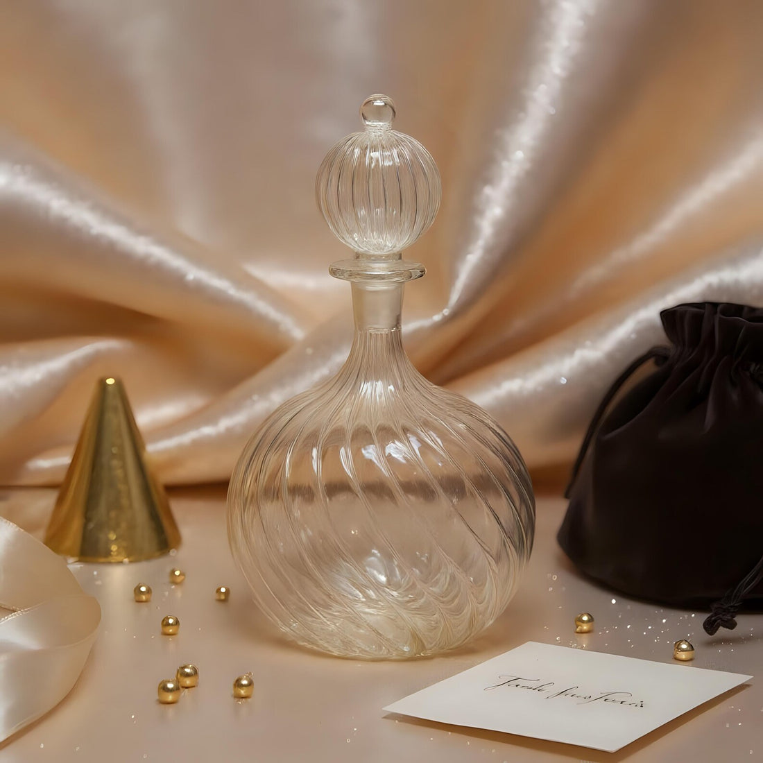 Blown Glass Perfume Bottle