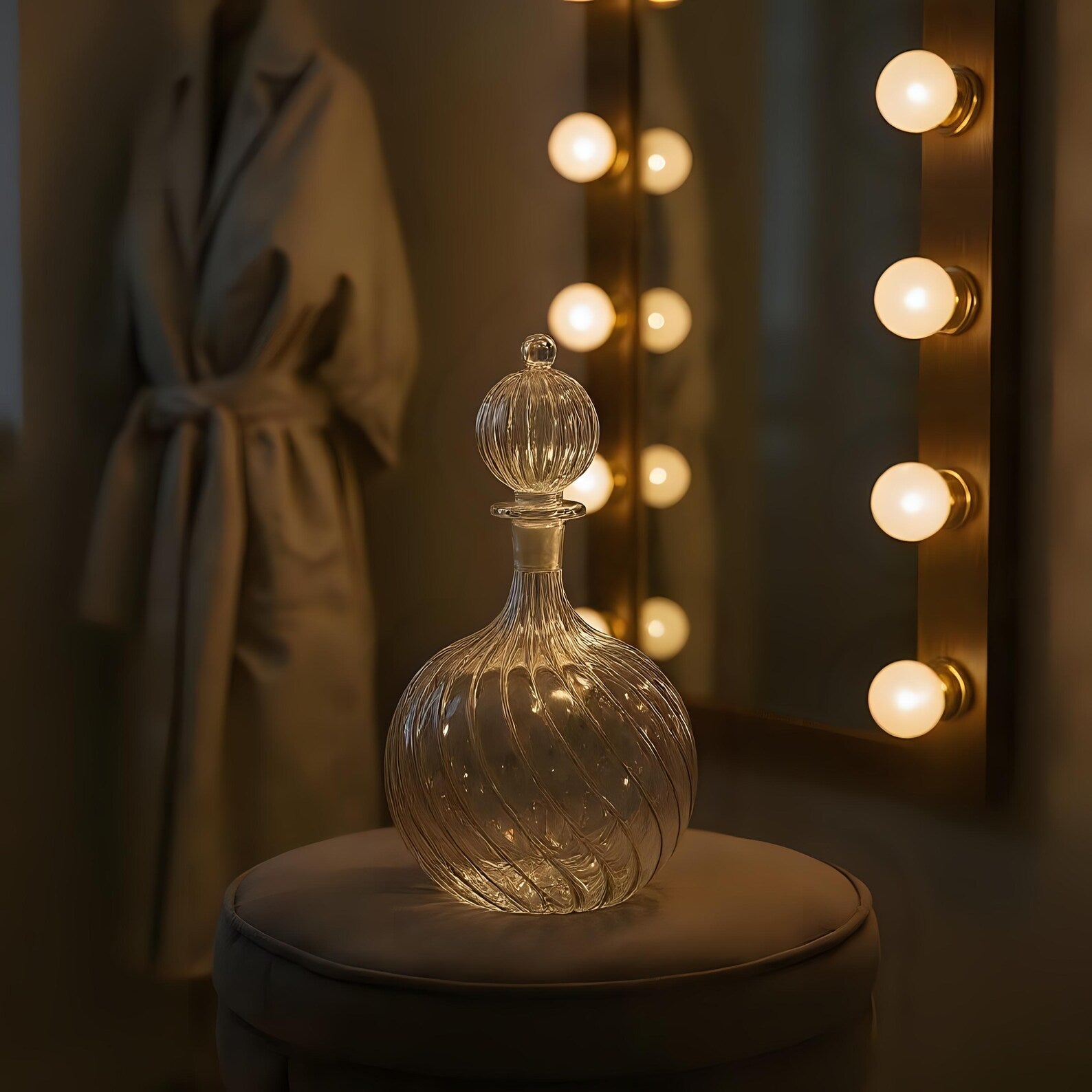 Blown Glass Perfume Bottle