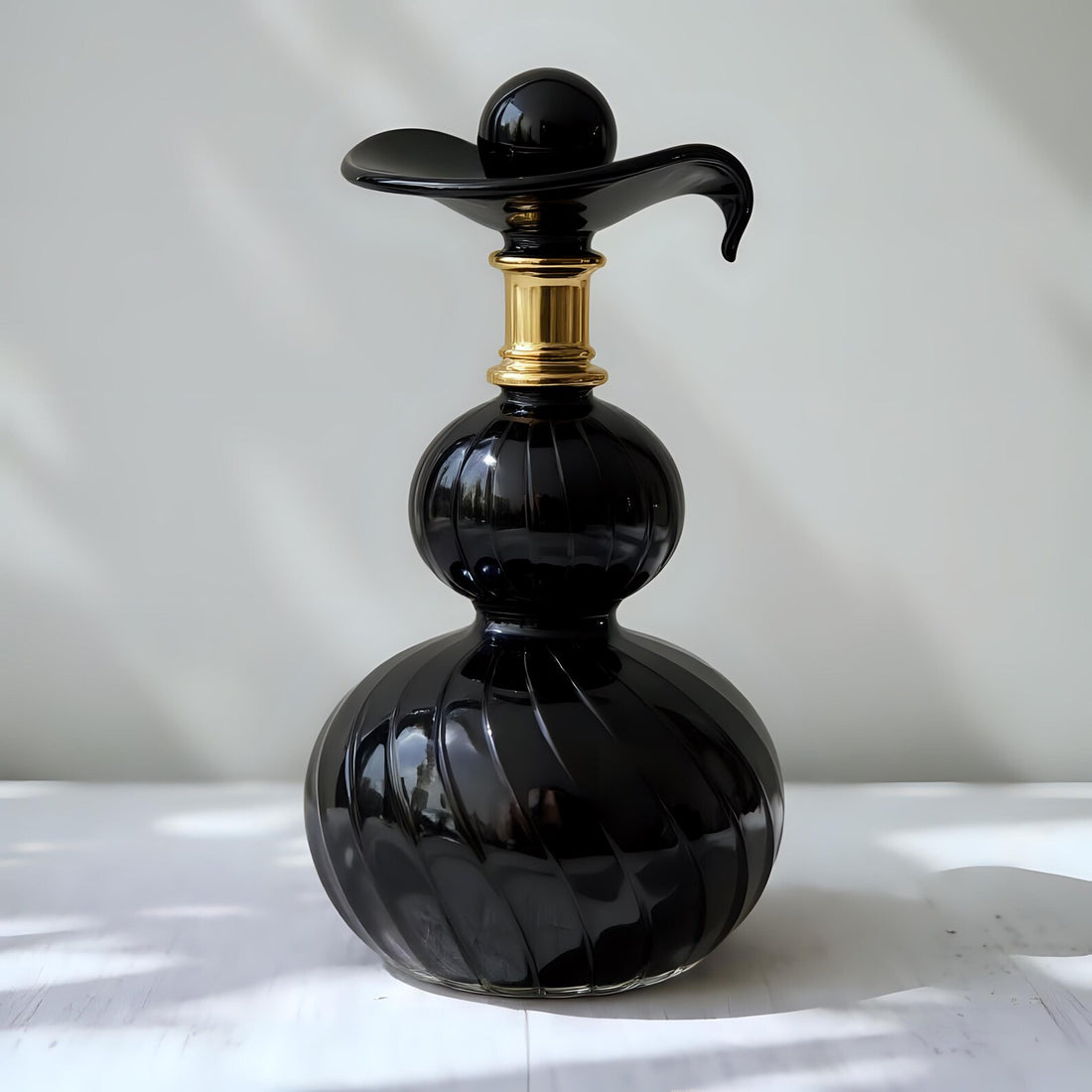 Black Personalized Glass Perfume Bottle
