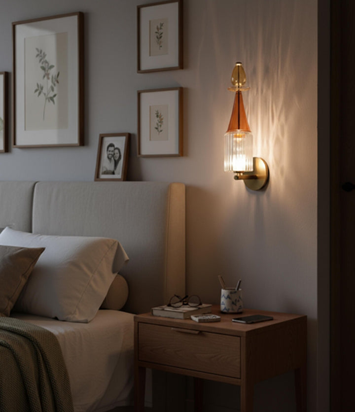 Hand Blown Glass Wall Lamp