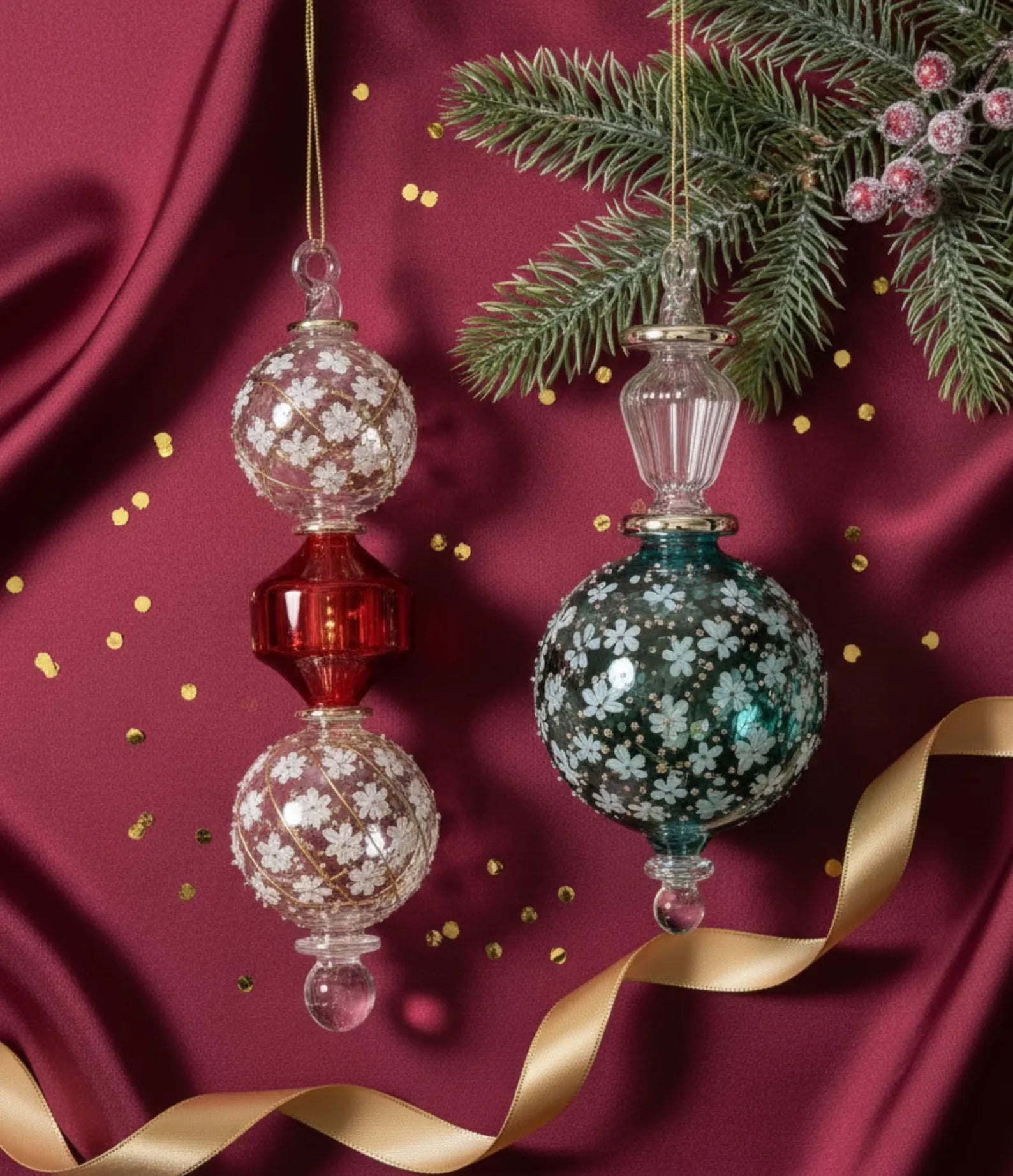 Personalized Christmas Gift with 14K Gold Ornaments