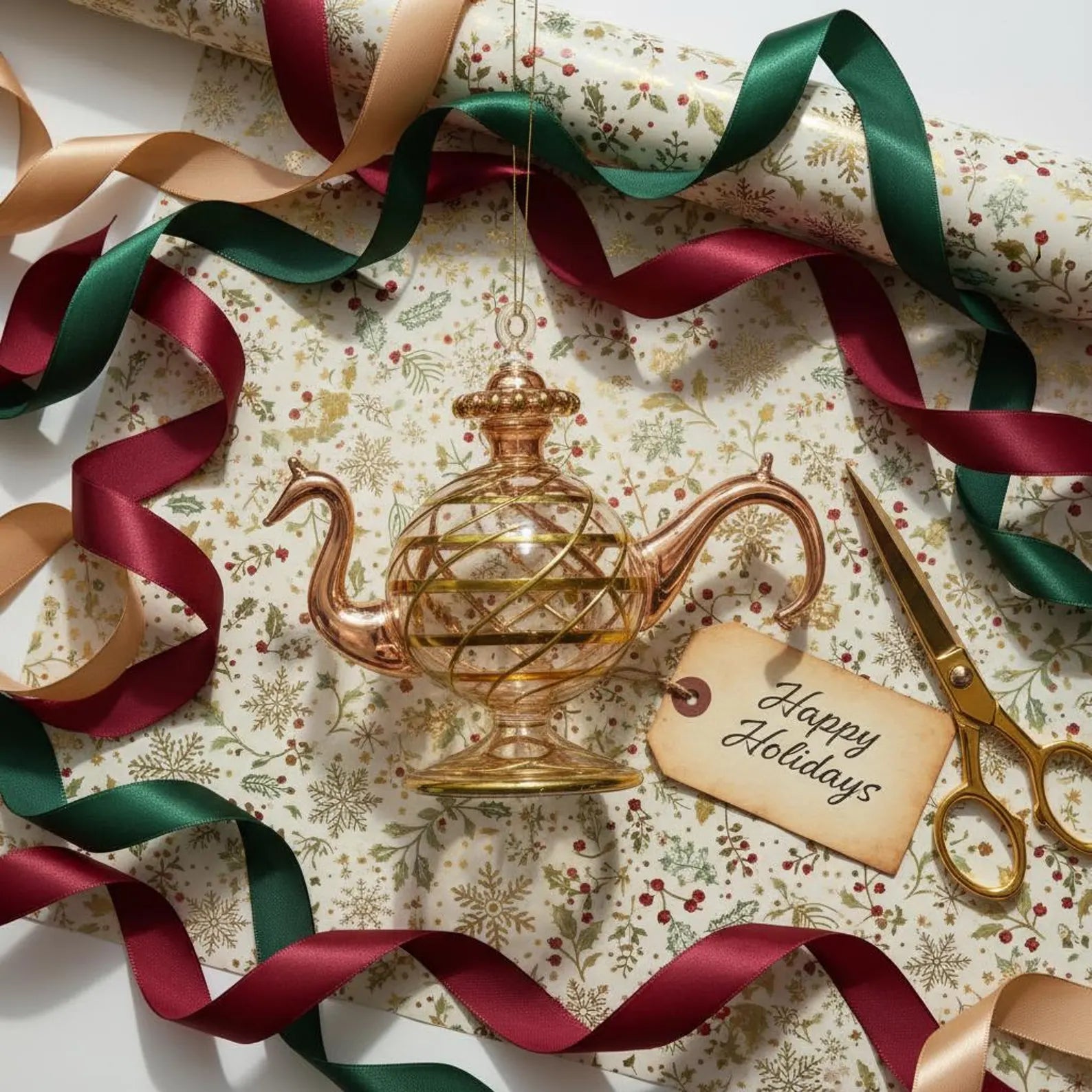 Blown glass Christmas ornament