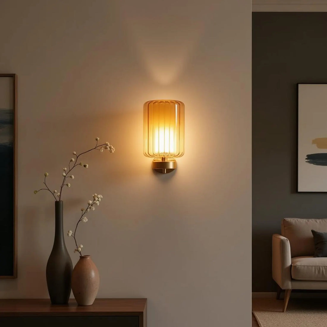 Handmade Brass Wall Sconce