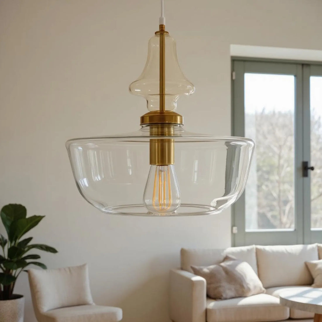 Clear Glass Pendant Light