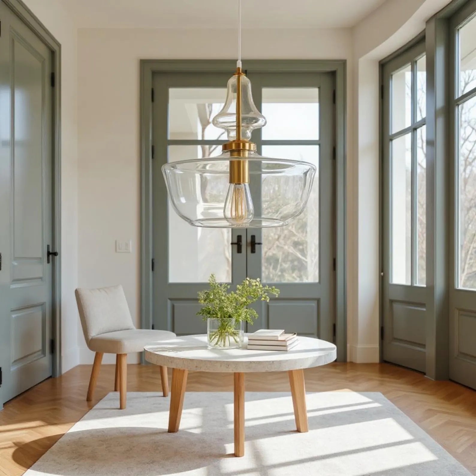 Clear Glass Pendant Light