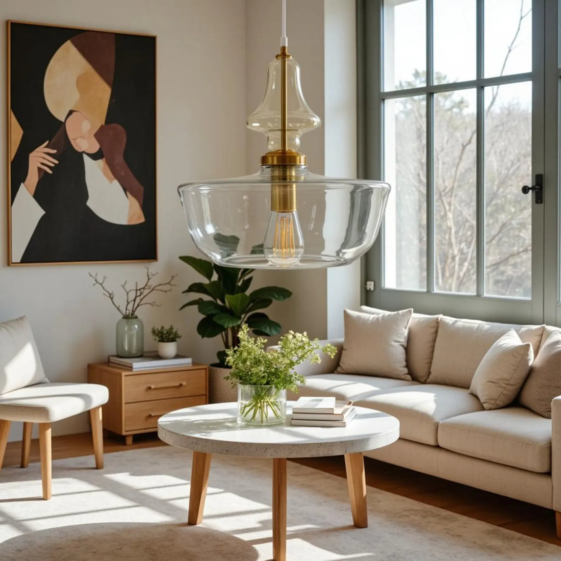 Clear Glass Pendant Light