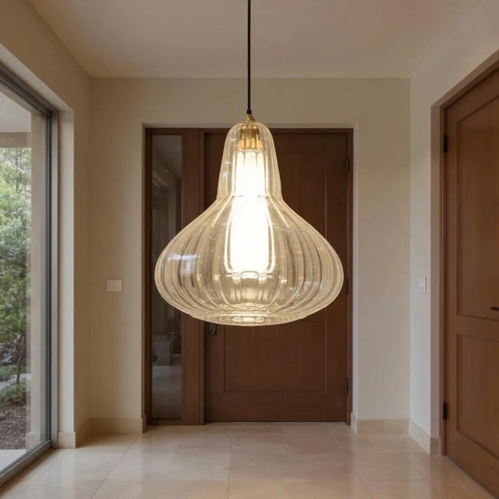 Hand Blown Glass Pendant Light