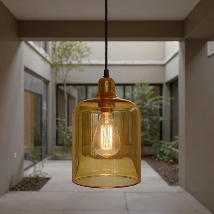 Amber Glass Pendant Lighting