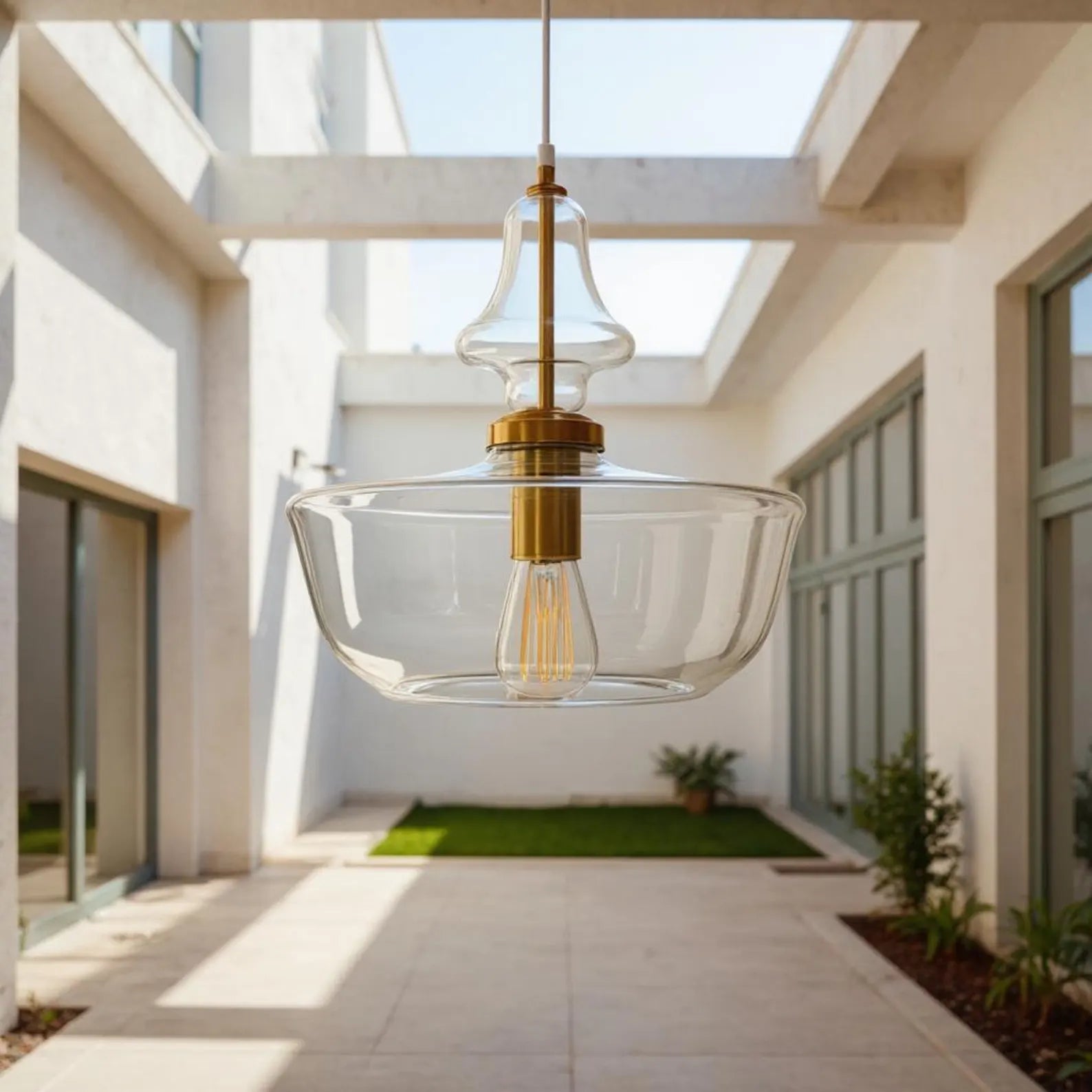 Clear Glass Pendant Light