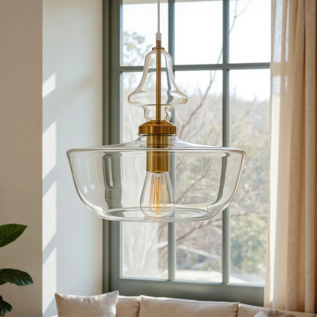 Clear Glass Pendant Light
