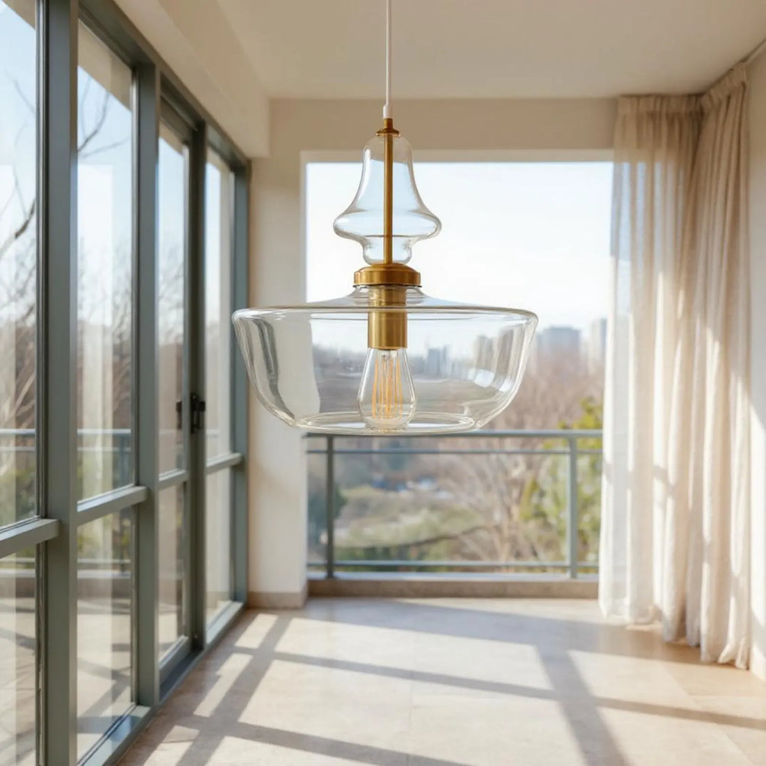 Clear Glass Pendant Light
