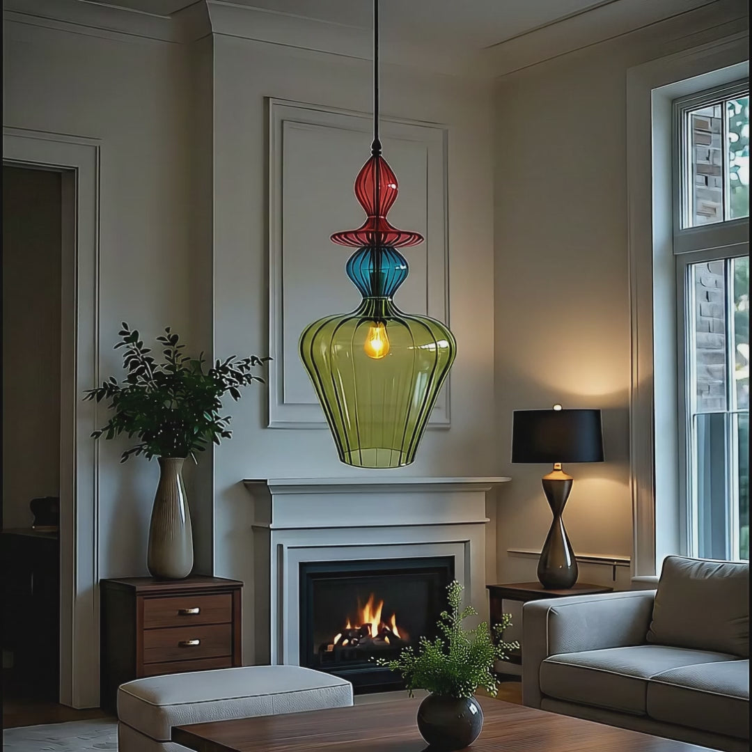 Luxury Blown Glass Pendant Light