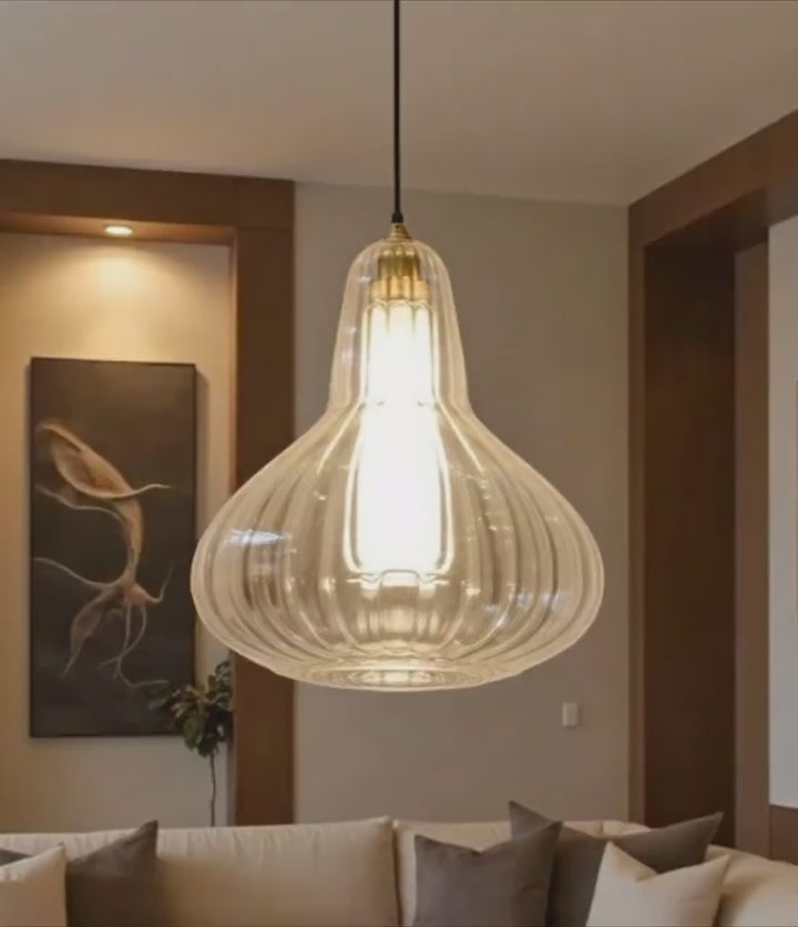 Hand Blown Glass Pendant Light